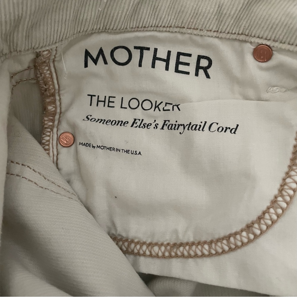MOTHER Size 29 The Looker in Someone Else’s Fairytail Cord Pants - Picture 5 of 6